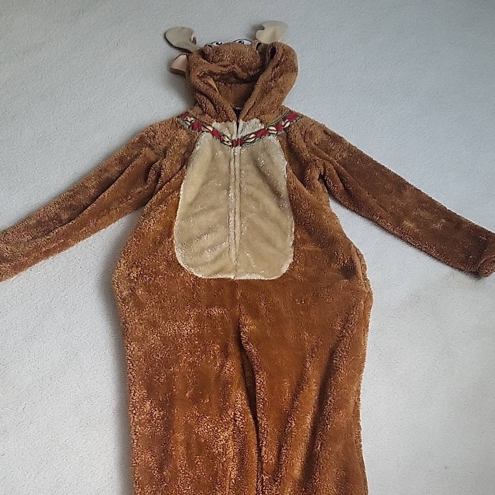 Brown Reindeer Onesie Pajama